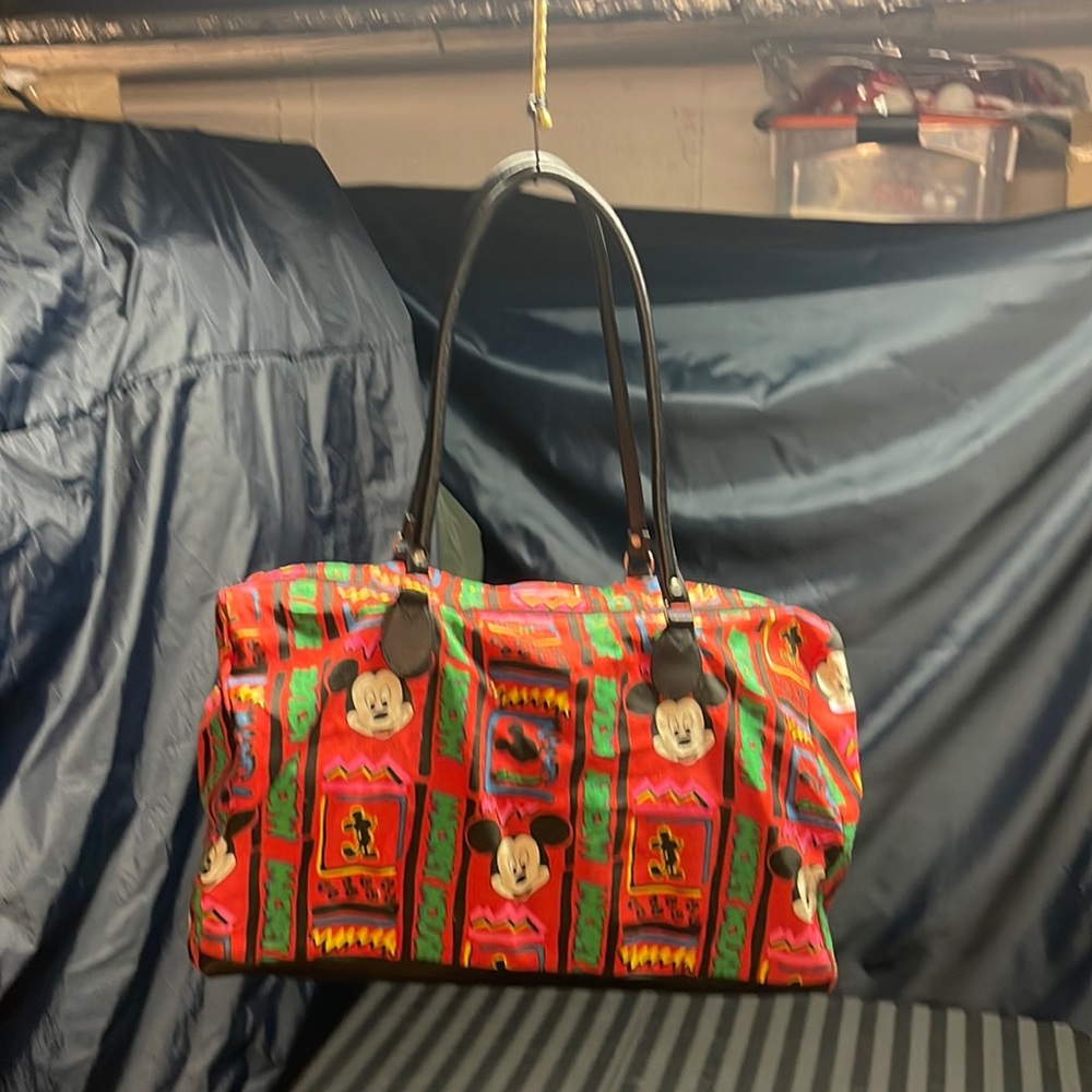 Disney Micky Mouse Cotton Travel Bag, 20 inches x 10 inches
